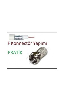 Ef Vida 50 Parça Uydu Konnektör Rg-6-f 5324