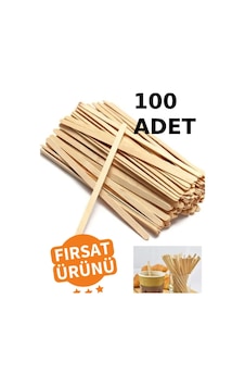 100 Adet Ahşap Karıştırıcı Tahta Çay Kahve Karıştırıcı Karıştırma Çubuğu Tahta Karıştırıcı Kullan At