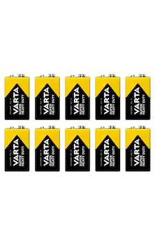 Varta 6F22 Çinko Karbon Shrink 9 V Pil 10 Adet Varta 6F22 Çinko Karbon Shrink 9 V Pil 10 Adet