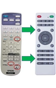 Epson EB-X51 EB-X4520 EB-x49 Projeksiyon Kumandası Epson EB-X51 EB-X4520 EB-x49 Projeksiyon Kumandası