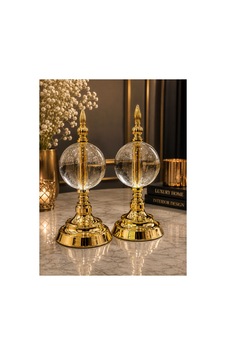 Sleep Nova Gold Crystal Cam Küre Dekoratif Obje Seti Sleep Nova Gold Crystal Cam Küre Dekoratif Obje Seti