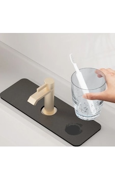 Su Emici Sihirli Lavabo Kenar Matı gri Su Emici Sihirli Lavabo Kenar Matı gri