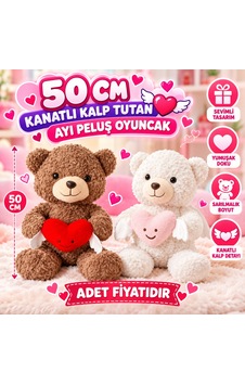 Pl50247 50 Cm Kanatlı Tutan Ayı Peluş Oyuncak Çok Renkli Pl50247 50 Cm Kanatlı Tutan Ayı Peluş Oyuncak Çok Renkli