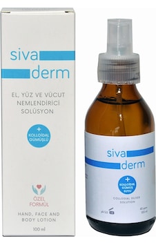Siva Derm El Yüz ve Vücut Nemlendirici Gümüş Solüsyon 100 ML