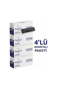 Nekes Toner Hp Laserjet Pro M1217 / M1217nfw 85a Siyah Muadil Toner 4' Lü Paket - Çipli / Ce285a Nekes Toner Hp Laserjet Pro M1217 / M1217nfw 85a Siyah Muadil Toner 4' Lü Paket - Çipli / Ce285a