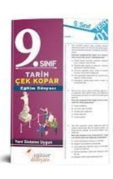 9. Sınıf Tarih Çek Kopar Yaprak Test Eğitim Dünyası Yayınları 9. Sınıf Tarih Çek Kopar Yaprak Test Eğitim Dünyası Yayınları