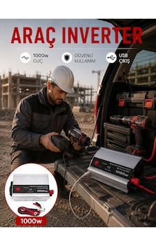 Araçtan Elektrik Kullanımı Sağlayan 1000w Akü İnvertör Diğer Araçtan Elektrik Kullanımı Sağlayan 1000w Akü İnvertör Diğer