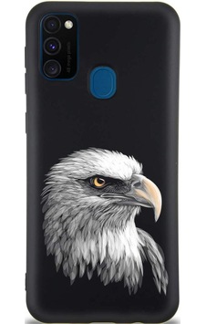Samsung Galaxy M21 İle Uyumlu Kartal 0214c Tasarımlı Siyah Lansman Kılıf Çok Renkli Samsung Galaxy M21 İle Uyumlu Kartal 0214c Tasarımlı Siyah Lansman Kılıf Çok Renkli