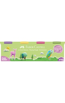 Faber-Castell Pastel Renkler 4X100gr Oyun Hamuru Faber-Castell Pastel Renkler 4X100gr Oyun Hamuru