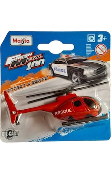 Maısto Fresh Metal Helikopter Yangın Kurtarma 1:64 Ölçekli 3 İnç Oyuncak Araba