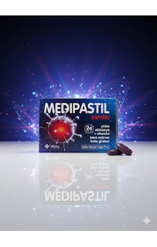 Medipastil Sambu Kara Mürver Ekinezya C Vitamini Çinko Pastili 24 Adet