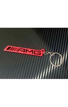 Mercedes Amg Anahtarlık Kırmızı Plastik