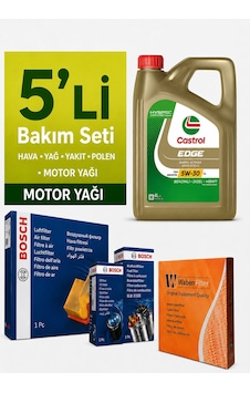 Bosch Mitsubishi Asx 1.6 Dizel Filtre Bakım Seti-castrol Edge 5w30 4lt 2015-2018 5 Li Bosch Mitsubishi Asx 1.6 Dizel Filtre Bakım Seti-castrol Edge 5w30 4lt 2015-2018 5 Li