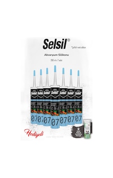 Selsil 7'li Şeffaf Akvaryum Silikon Ve Rosıe Selsil 7'li Şeffaf Akvaryum Silikon Ve Rosıe