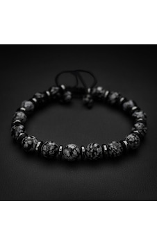 Alnis Atelier Gerçek Obsidyen Doğal Taş Bileklik Çok Renkli