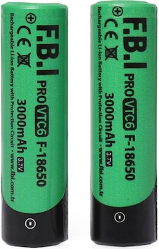 Vtc6 18650 3.7v 3000mah 30a Li-ion Şarjlı Pil + Pil Taşıma Kutusu 2'li Set Çok Renkli Vtc6 18650 3.7v 3000mah 30a Li-ion Şarjlı Pil + Pil Taşıma Kutusu 2'li Set Çok Renkli