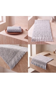 Botti Home %100 Pamuk Jakarlı El Ve Yüz Havlusu Seti 50 X 90 Cm Çeyizlik Saçaklı Havlu Gri Botti Home %100 Pamuk Jakarlı El Ve Yüz Havlusu Seti 50 X 90 Cm Çeyizlik Saçaklı Havlu Gri
