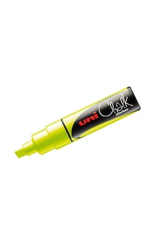 Uni Chalk Marker Wet Wipe Kesik Uçlu Tebeşir Kalemi Fosforlu Sarı Uni Chalk Marker Wet Wipe Kesik Uçlu Tebeşir Kalemi Fosforlu Sarı