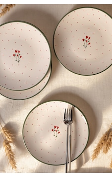 Keramika Red Bloom Pasta Tabağı 20 Cm 4 Adet 23974 Çok Renkli Keramika Red Bloom Pasta Tabağı 20 Cm 4 Adet 23974 Çok Renkli