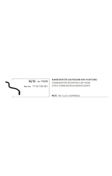 RENAULT R9 DEVİRDAİM ARA HORTUMU 15320 RENAULT R9 DEVİRDAİM ARA HORTUMU 15320