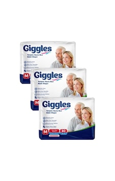 Giggles Belbantlı Yetişkin Hasta Bezi Orta Boy M Beden 30 Lu X 3 Adet