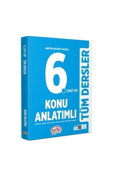 6. Sınıf Tüm Dersler Konu Anlatımlı Vip Mavi 2026 6. Sınıf Tüm Dersler Konu Anlatımlı Vip Mavi 2026
