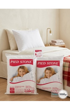 Pied Stone Lüks Silikonize Antialerjik Yastık 1000gr Beyaz Pied Stone Lüks Silikonize Antialerjik Yastık 1000gr Beyaz