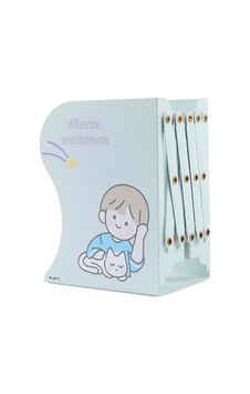 Masaüstü Kitap Tutucu Kedili Çocuk Mavi Masaüstü Kitap Tutucu Kedili Çocuk Mavi