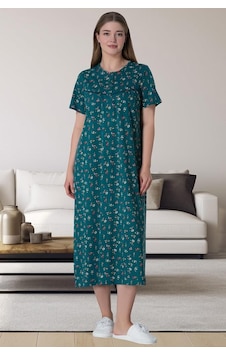Mecit Pijama Mecit 6024 Yeşil %100 Pamuk Büyük Beden Kısa Kollu Kadın Gecelik 001 Mecit Pijama Mecit 6024 Yeşil %100 Pamuk Büyük Beden Kısa Kollu Kadın Gecelik 001