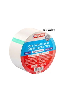 Bigpoint Çift Taraflı Bant 50 Mm X 25 M X 3 Adet Bigpoint Çift Taraflı Bant 50 Mm X 25 M X 3 Adet
