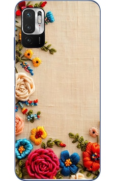 Redmi Note 10 5g Uyumlu İşlemeli İğne Oyası Baskılı Silikon Kılıf Renkli Redmi Note 10 5g Uyumlu İşlemeli İğne Oyası Baskılı Silikon Kılıf Renkli