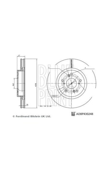 Blue Print Adbp430248 Fren Diski Byd Atto 3 By 13781672 Blue Print Adbp430248 Fren Diski Byd Atto 3 By 13781672