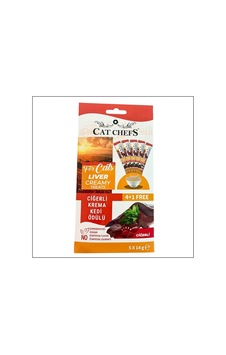 Cat Chefs Ciğerli Krema Kedi Ödülü 5x14gr Cat Chefs Ciğerli Krema Kedi Ödülü 5x14gr