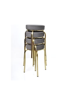 Tabure 4'lü Gold Altın Baby Face Gri Tabure 4'lü Gold Altın Baby Face Gri