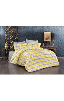 Kolay Ütülenir Desenli Nevresim Seti Sarı 120x200 Sarı Kolay Ütülenir Desenli Nevresim Seti Sarı 120x200 Sarı