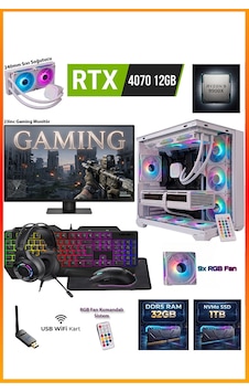 Comloji CMLJ42 R9-9900X 32 GB 1 TB SSD RTX4070 23.8" Free Dos Masaüstü Oyuncu Bilgisayarı Comloji CMLJ42 R9-9900X 32 GB 1 TB SSD RTX4070 23.8" Free Dos Masaüstü Oyuncu Bilgisayarı