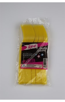 Roll-Up Plastık Sarı Partı Çatal 25 Lı Pk Roll-Up Plastık Sarı Partı Çatal 25 Lı Pk