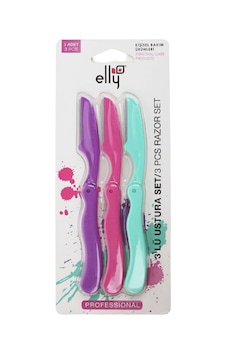Elly Açılır Kapanır Kaş Usturası Seti 3'lü Ellyfaceset06 Çok Renkli Elly Açılır Kapanır Kaş Usturası Seti 3'lü Ellyfaceset06 Çok Renkli