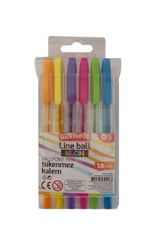 Mynote Line Ball 1.0 Mm 6'lı Neon Çok Renkli Mynote Line Ball 1.0 Mm 6'lı Neon Çok Renkli