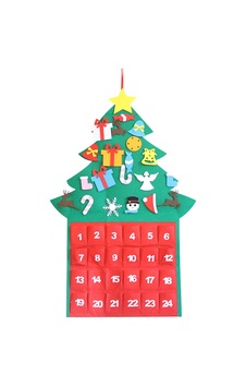 Noel Ağacı Advent Takvim Panelleri Kiti Kuşak Tatil Ev Dekor