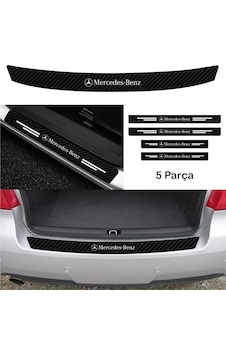 Mercedes Gl İçin Uyumlu Aksesuar Oto Bağaj Ve Kapı Eşiği Sticker Set Karbon386 Mercedes Gl İçin Uyumlu Aksesuar Oto Bağaj Ve Kapı Eşiği Sticker Set Karbon386