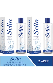 Selin Parfümlü Kolonya Buz Ferahlığı 400 ML 2'li Selin Parfümlü Kolonya Buz Ferahlığı 400 ML 2'li