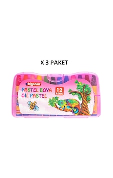Bigpoint Pastel Boya 12 Renk - Pembe Kutulu X 3 Adet Karışık Bigpoint Pastel Boya 12 Renk - Pembe Kutulu X 3 Adet Karışık