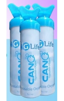 Glife Can O2 Taşınabilir Sprey 200 Nefeslik Oksijen Tüpü x 3 Glife Can O2 Taşınabilir Sprey 200 Nefeslik Oksijen Tüpü x 3