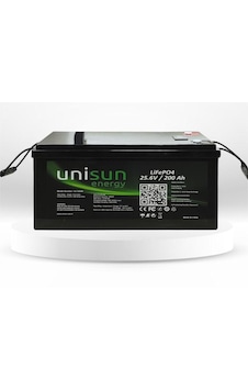 Unisun Energy 25.6V 200Ah Lifepo4 Batarya 6000 Cycle + Ekran + Bluetooth Unisun Energy 25.6V 200Ah Lifepo4 Batarya 6000 Cycle + Ekran + Bluetooth