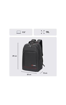 Mack Mcc-007 17.3" Office Usb Girişli Notebook Sırt Çantası Siyah Dahili Usb Şarj Portu Mack Mcc-007 17.3" Office Usb Girişli Notebook Sırt Çantası Siyah Dahili Usb Şarj Portu