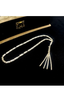 925 Ayar Kapsül Kesim Gümüş Silver Tesbih