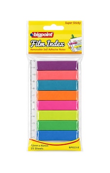 Bigpoint Yapışkanlı Film Index 8 Renk X 20 Adet Bigpoint Yapışkanlı Film Index 8 Renk X 20 Adet