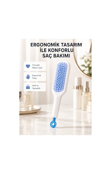 Kullanışlı Pratik Mekanizmalı Saç Tarağı Kendi Kendini Temizler, Taşınabilir