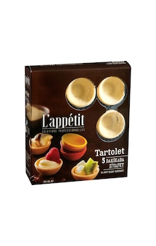 L'appetit Tartolet 18'li Beyaz Tart Tabanı 250g - Pratik Tatlı 2'li Ekonomik Paket - 2 Adet Tarı L'appetit Tartolet 18'li Beyaz Tart Tabanı 250g - Pratik Tatlı 2'li Ekonomik Paket - 2 Adet Tarı
